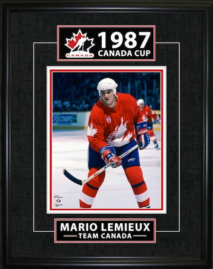 Mario Lemieux Framed 16" x 20" Classic Series 1987 Canada Cup